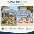 thumbnail image 5 of Simenmax 6x6ft Beach Cabana, Large Beach Canopy with Side Wall, UPF 50+ Protection Easy Setup Beach Tent Sun Shelter, Portable Beach Tent for Whole Family, Starfish Shell, 5 of 7