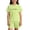 Light Green, variant on Girls Summer Outfits Casual Alphabet Print Relaxed Fit Short Sleeve Unisex Top Bottom Kids Clothes Set 4-14 Years