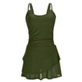 thumbnail image 5 of One Piece Swimdress Swimsuits for Women Scoop Neck High Waisted Tummy Control Modest Swim Dresses Skirt Bathing Suit, 5 of 6