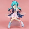 thumbnail image 3 of Figura Original de Hatsune Miku, figura de princesa de pelo largo, posición sentada, falda con lazo, modelo de muñeca bonita para regalo de colección de Fans, 3 of 4