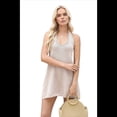 thumbnail image 3 of Conjuntos de Dos Piezas de Verano para Mujer, para Vacaciones en la Playa, Camiseta Sin Mangas con Cuello Halter y Pantalones Cortos, Ropa de Estar de Punto, Color Albaricoque XL, 3 of 10