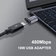 thumbnail image 4 of 2 uds Micro USB a tipo C/Mini conector USB 18W 5V 2A para teléfono/tableta/PC, 4 of 8