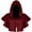 Red, variant on Xfvqtps Men and Women Hood Cloak Short Neck Strap Medieval Wizard Renaissance Hoodie Cape Blue