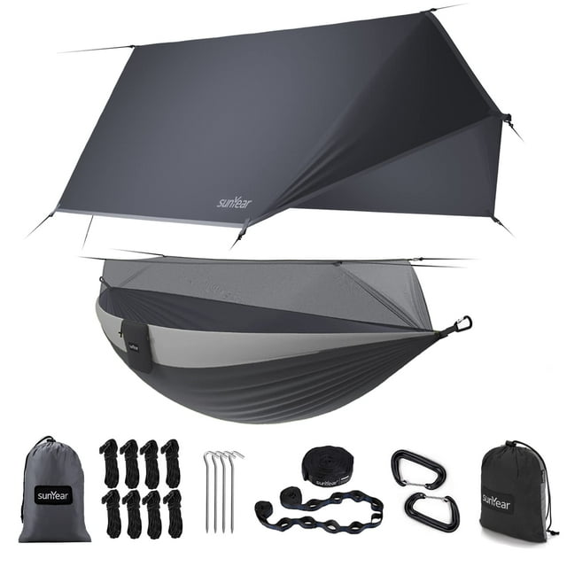 Hamaca de Camping Sunyear con Mosquitera y Lona Impermeable