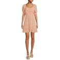 thumbnail image 2 of No Boundaries Juniors’ Puff Sleeve Dress, 2 of 5