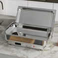 thumbnail image 3 of 9QT Commercial Electric Chafing Dish Buffet Set, 400W Stainless Steel Food Warmer with a Full-Size Pan Digital Temp Display & Rotary Knob Control, for Catering, Party, Home Serving, 3 of 7