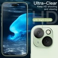 thumbnail image 6 of JETech 5 in 1 Case for iPhone 15 Plus 6.7-Inch with 2-Pack Each Tempered Glass Screen Protector and Camera Lens Protector, Non-Yellowing Shockproof Bumper Phone Cover (Green), 6 of 7