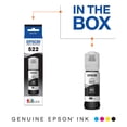 thumbnail image 2 of Botella de tinta Epson 522 EcoTank de ultra alta capacidad negra (T522120-S) x2, 2 of 7