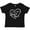 AB-Black, variant on Inktastic I Love My Aunt and Uncle in White Chalk Heart Boys or Girls Baby T-Shirt