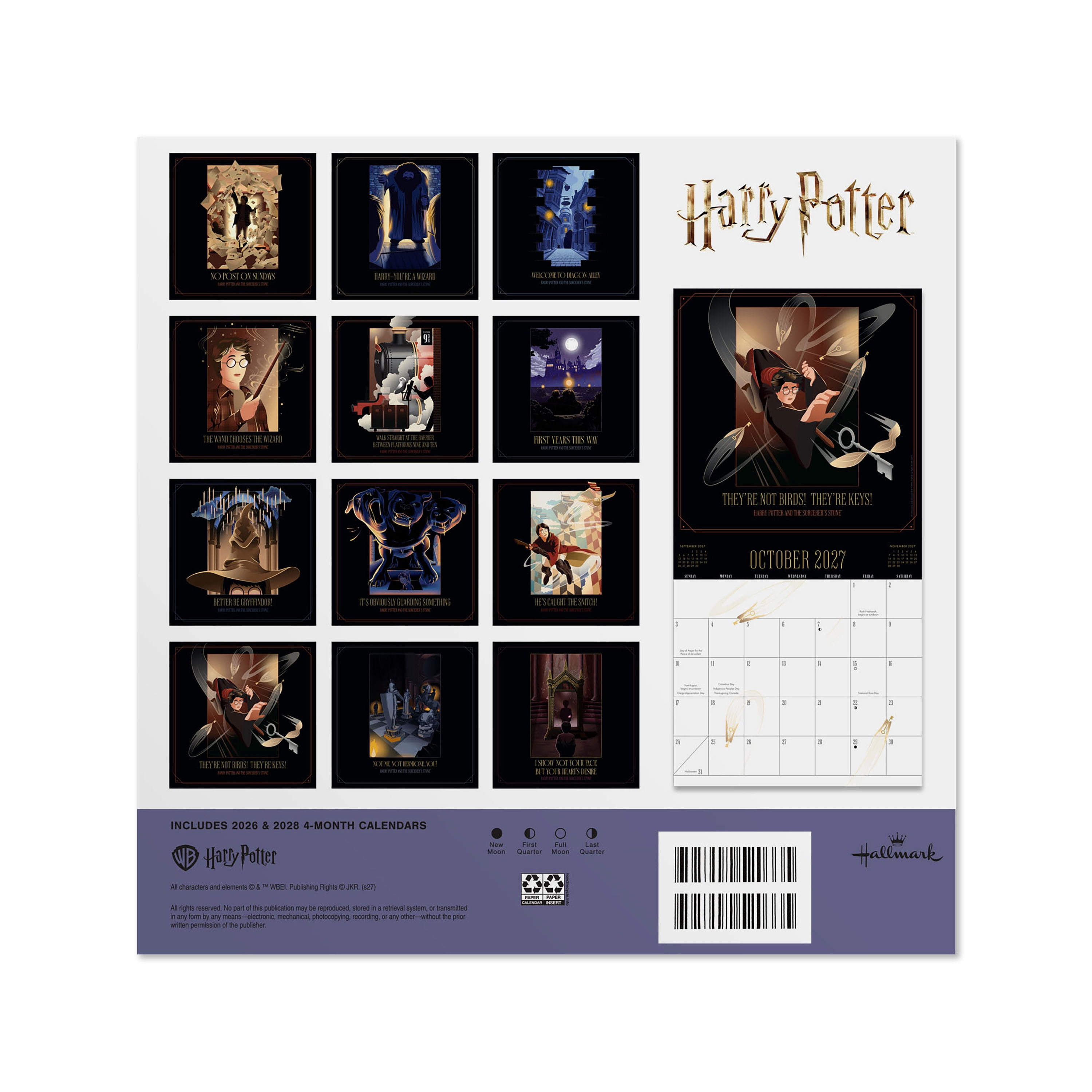 2027 Harry Potter Calendar 12x12 Wall Calendar January-December