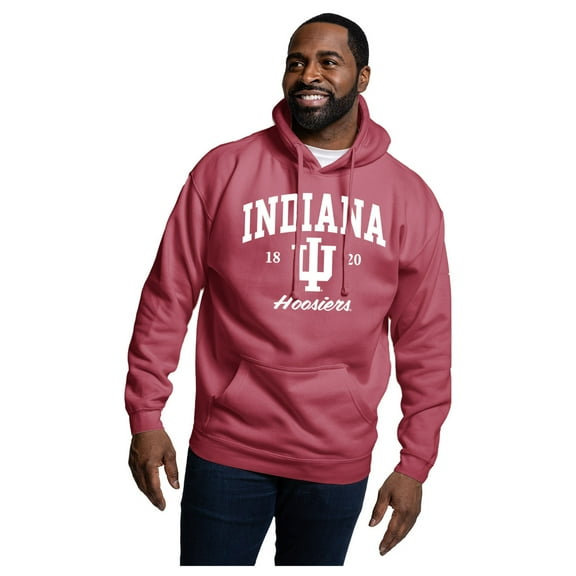 Men's League Collegiate Wear Crimson Indiana Hoosiers Essentials 2.0 Fleece Pullover Hoodie
