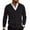 Black #2, variant on Zimjoy Mens Cardigan Sweaters Casual V Neck Button Up Knit Sweater Slim Fit Long Sleeve Black Cardigan Open Front Lightweight Fall Clothes with Pocket, Black L