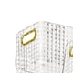 thumbnail image 4 of 2 uds soporte de maquillaje organizador de correctores con mango transparente dorado Oro transparente Yinane titular de maquillaje, 4 of 8