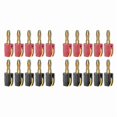 thumbnail image 1 of P10064 20 Conectores Banana de 4 mm, Conexión Rápida de Alta Corriente, Chapados en , 32 A, para Pruebas Eléctricas, 1 of 1