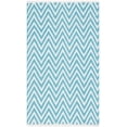 thumbnail image 2 of SAFAVIEH Montauk Siomha Chevron Cotton Area Rug, Turquoise/Ivory, 2'6" x 4', 2 of 6