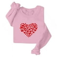 thumbnail image 4 of PiGOGI Women's Casual Long Sleeve Printed Loose T-Shirt - Plus Size Valentine's Day Top Pink S, 4 of 4