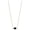 Black, variant on Serenity 18K Gold Plated Necklace Gold Black Agate Small for Women