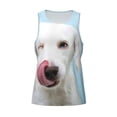 thumbnail image 4 of Gaeub Puppy Licks Nose Men's Athletic Tank Top, Workout Sleeveless Shirts, Running Tank Tops for Gym, Running, Training - XX-Large, 4 of 9