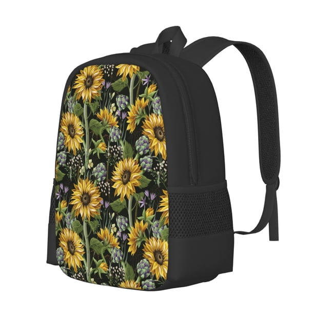 Disketp Sunflowers Mochila Minimalista de Gran Capacidad, Mochila de Viaje para Escuela, Trabajo o Uso Diario