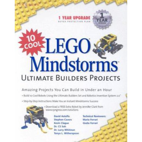 Pre-Owned 10 Cool LEGO Mindstorms Ultimate Builder Projects: Amazing Projects You Can Build in Under an Hour (Paperback) 1931836604 9781931836609