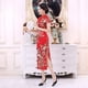 thumbnail image 3 of Características mejoradas del cheongsam largo HD con estampado digital, falda cheongsam ajustada, 3 of 6