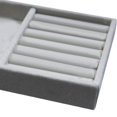 thumbnail image 1 of Jewelry Display Tray Store Display Bracelets Case Gray Earrings Organizer Gift Ring Plate 1 Slot, 1 of 4