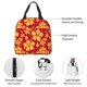 thumbnail image 4 of Easygdp Red Vintage Flowers Bolsa Térmica Premium - Tela Oxford Impermeable, Gran Capacidad, Bolsillo Frontal, Unisex para Trabajo, Escuela, Actividades al Aire Libre y Picnics, 4 of 8