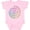 AD-Pink, variant on Pi Day Pi Numerals in Rainbow Spiral Boys or Girls Baby Bodysuit