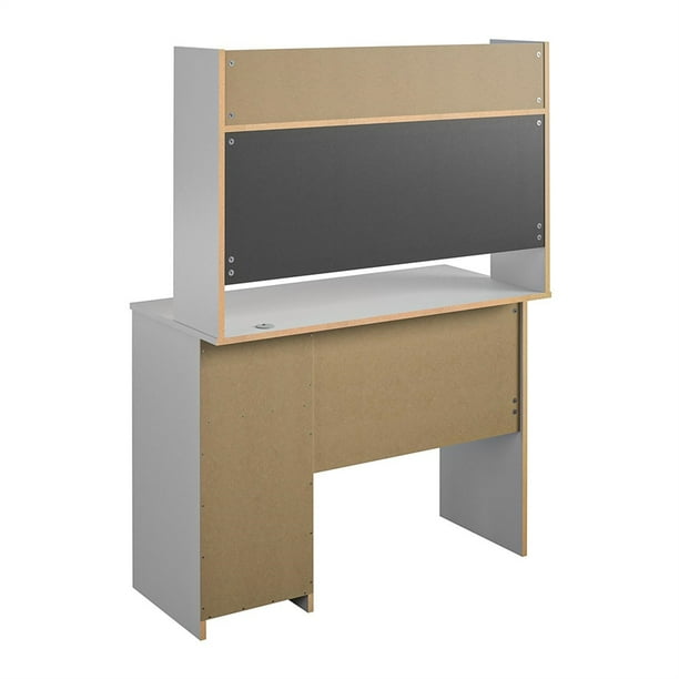 Ameriwood Dove Gray Student Desk with Hutch