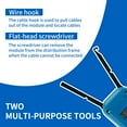 thumbnail image 2 of AEVXKHI 2 Sets Punch Down Tool with Wire Stripper, Steel Punch Down Impact Tool, Network Punch Down Tool Kit for Novice or Professional, 2 of 10