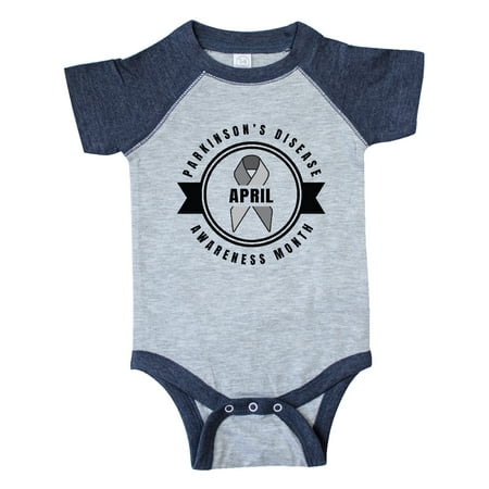 

Inktastic April Parkinsons Disease Awareness Month Badge Gift Baby Boy or Baby Girl Bodysuit