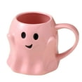 thumbnail image 1 of Wosthever Taza de café de cerámica de los fantasmas con 3D para el regalo único que da el regalo de Navidad para los amantes del café Tazas Teteras rosa, 1 of 6
