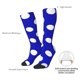thumbnail image 4 of Balery Blue And White Polka Dot Calcetines novedosos Calcetines deportivos Calcetines hasta la rodilla Calcetines de algodón Calcetines originales y geniales, 4 of 6