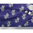 thumbnail image 2 of Soimoi Rayon Fabric Leaves & Floral Block Decor Fabric Printed Yard 56 Inch Wide, 2 of 3