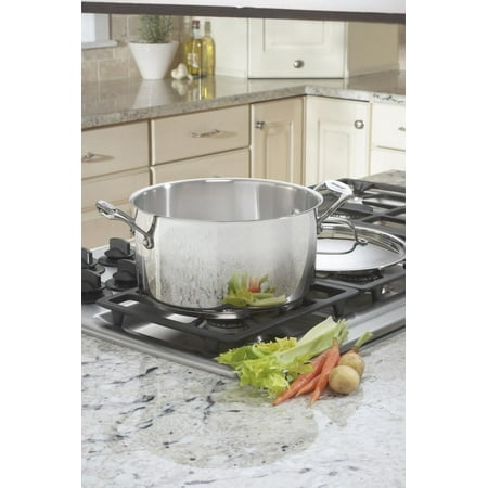 Cuisinart 744-24 Chef's Classic Stainless Stockpot with Cover, 6-Quart,Silver