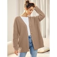 thumbnail image 4 of Women's Cardigan 2023 Open Front Oversized Button Lightweight Sweaters V Neck Loose Cardigans Knit Outwear, 4 of 8