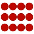 thumbnail image 1 of Uxcell Etiqueta de piso redonda de 11.4" Marcador de lugar en el aula Autoadhesivo Vinilo impermeable Señal de alineación Roja Paquete de 12, 1 of 7
