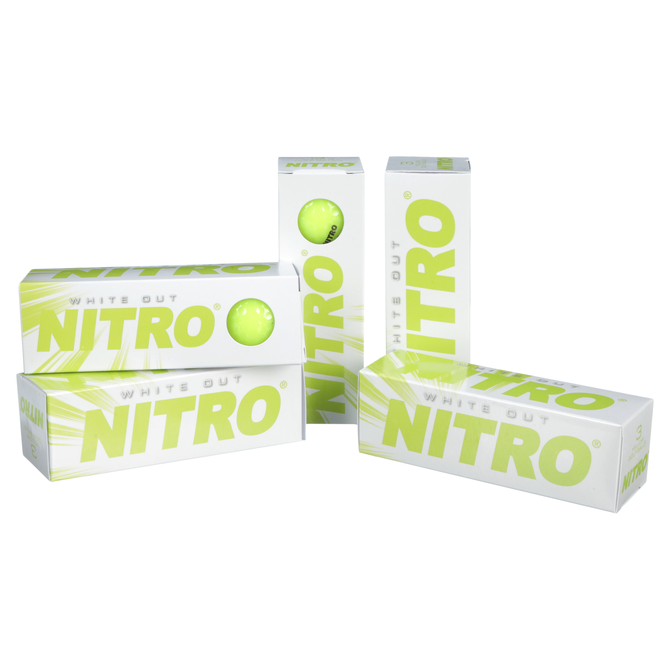 Nitro Golf White Out Golf Balls, 15 Pack, Yellow photo 7