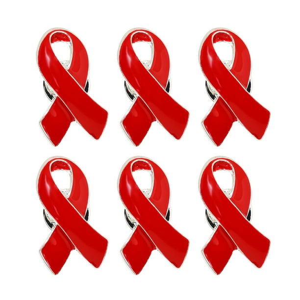 EeaseMX 6 broches de cinta roja para la prevención del VIH.