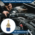 thumbnail image 2 of Sensor de temperatura del refrigerante del motor Unique Bargains No.22630JA10A/SU13458 Sensor de temperatura del agua para Nissan Altima S SL SR SV 2.5L L4 - Gas 2025 1 Pcs, 2 of 6