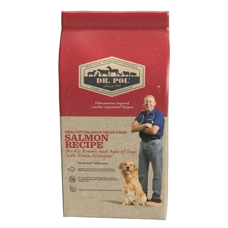 Dr. Pol Healthy Balance Limited Ingredient Grain-Free Salmon Recipe Adult Dry Dog Food for All Breeds, Ages and Sizes of Dogs, 12 lb. Bag