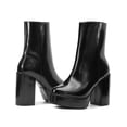 thumbnail image 2 of Botin Tacon Alto Para Dama Salamandra Negro Con Plataforma negro 25.5, 2 of 6