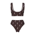 thumbnail image 5 of Daiia Leopard Print Women's Bikini Set Two Piece Swimsuit High Waisted Bikini Adjustable Straps Bikini Perfect for Beach, Pool, and Summer Vacation-Small, 5 of 9