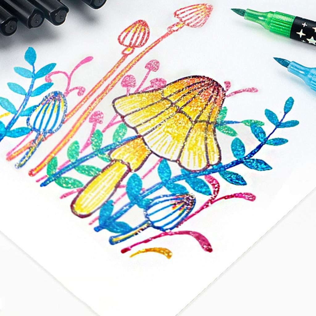 Giaone Double Sided Watercolor Markers Flexible Brush Pens Art Markers Paint Markers