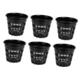 thumbnail image 1 of DOLITY 6 Pcs Pots pour Orchidées Semis Pépinière Rempotage Léger Patio Respirant 11cm Noir Rond, 1 of 9