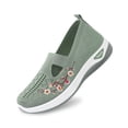 thumbnail image 3 of CAIXAI Low Top Walking Shoes Wide Walking Shoes for Women Classic Mesh Knitted Woven Sneakers Women Walking Anti-Skid Arch Support Platform Mary Janes Hands-Free Walking Tennis Shoes, 3 of 5