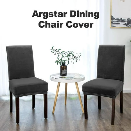 2 4 6 Pack Velvet Chairs Slipcovers For Dining Removable Plush Parson Room Set Of Dark Gray Canada 2 4 6 Pack Velvet Chairs Slipcovers For, Dining Room Armchair Slipcovers