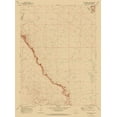 thumbnail image 2 of USGS 25x32 Black Ornate Wood Framed with Double Matting Museum Art Print Titled - South East Red Desert Wyoming Quad - USGS 1970, 2 of 4