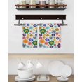 thumbnail image 3 of Retro Bohemia Floral Kitchen Dish Towels for Drying Dishes Set of 4, Blue Purple Flowers Boho Style Beige Waffle Weave Microfiber Hand Tea Bathroom Towels Quick Dry & Absorbent Towel 15.7x23.6, 3 of 7
