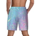 thumbnail image 2 of Lsque Mens Swim Trunks Fantasy Gradient Pattern - Bathing Suit Compression Liner - Beach Swim Shorts Swimwear - (S-3XL) - Stretch Quick Dry -X-Large, 2 of 9